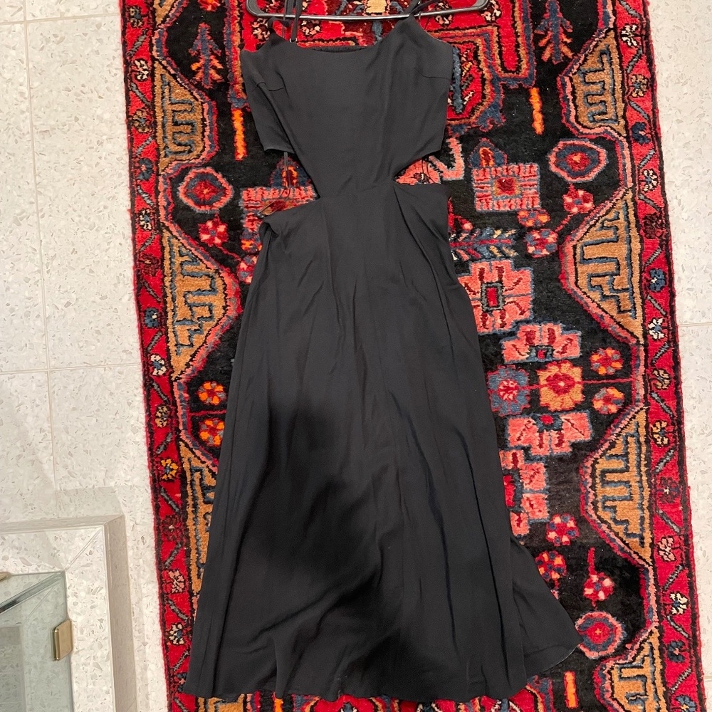Apiece Apart black dress with cutouts